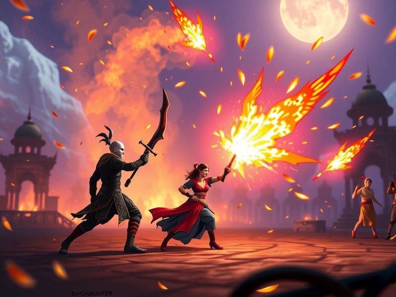 Divine Hunter Combat Scene